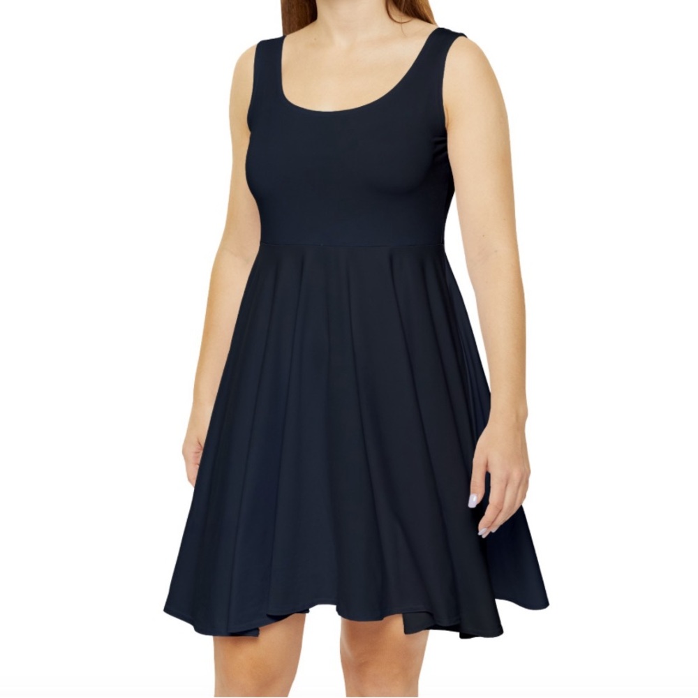 Summer Sleeveless Dress - Dark Blue